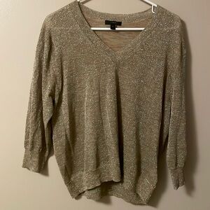 Jcrew elevated gold light weight sweater